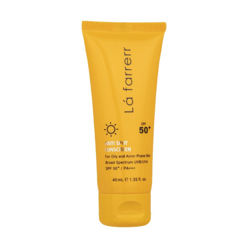 کرم ضدآفتاب و ضدلک بی‌رنگ لافارر مدل SPF50، مناسب پوست‌های چرب، حجم 40 میلی‌لیتر