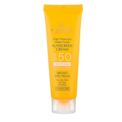 کرم ضد آفتاب بی رنگ سینره مدل Oil Free با SPF50 مناسب پوست چرب حجم 50 میلی لیتر