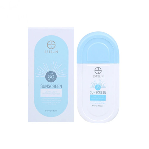 کرم ضد آفتاب بی‌رنگ استلین، 80 SPF مدل ultra مناسب انواع پوست حجم 100 میل