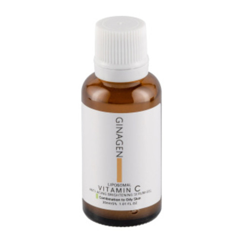 ژل سرم ویتامین C ژیناژن مدل Liposomal مناسب پوست چرب و مختلط حجم 30 میلی لیتر